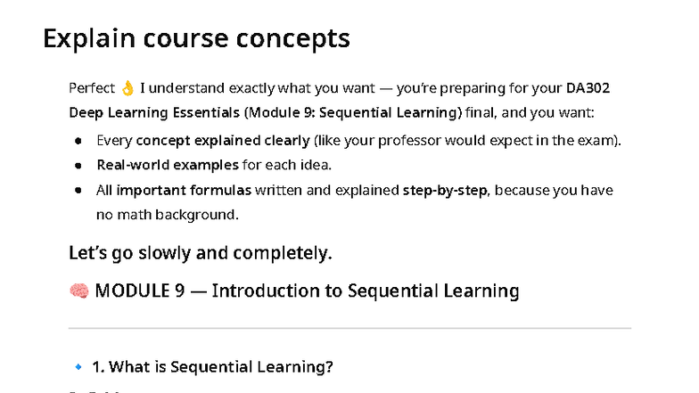 DA302 Final Exam: Understanding Sequential Learning in Deep Learning ...