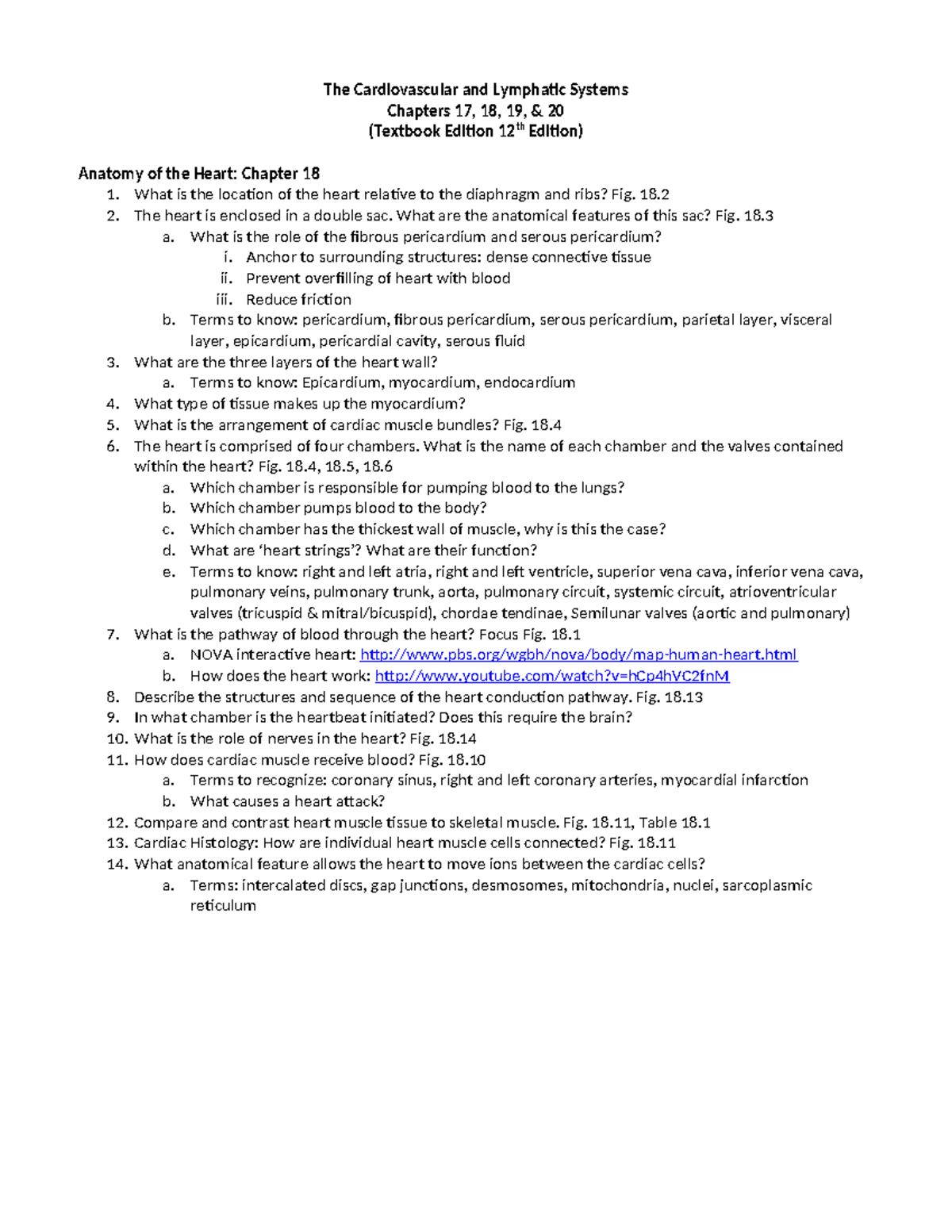 Comprehensive Study Notes on Cardiovascular & Lymphatic Systems (BIO ...