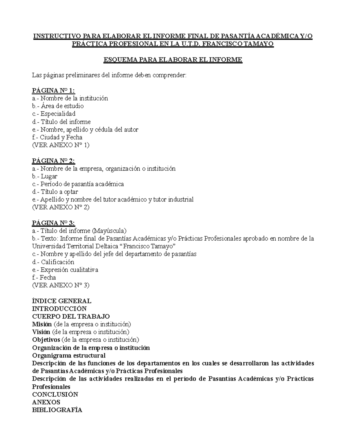 Esquema para el Informe Final de Pasantía 100519 - Document Preview