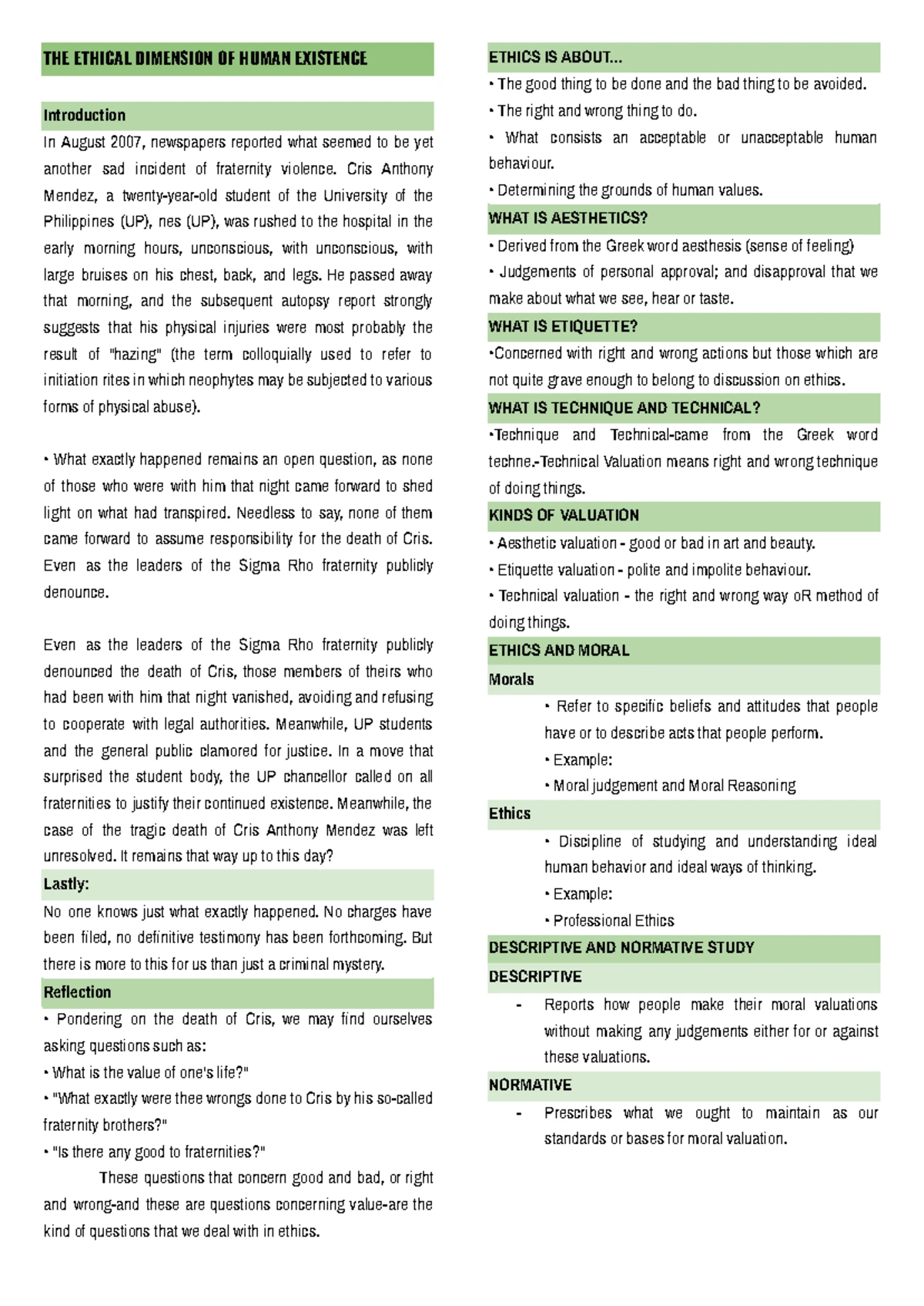 Inorganic and Organic Chemistry (CHEM101) - Lecture Notes on Matter ...