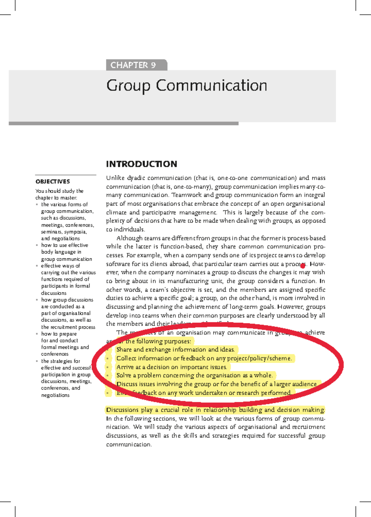 Chapter 9: Group Communication Strategies and Techniques (ENG 101 ...