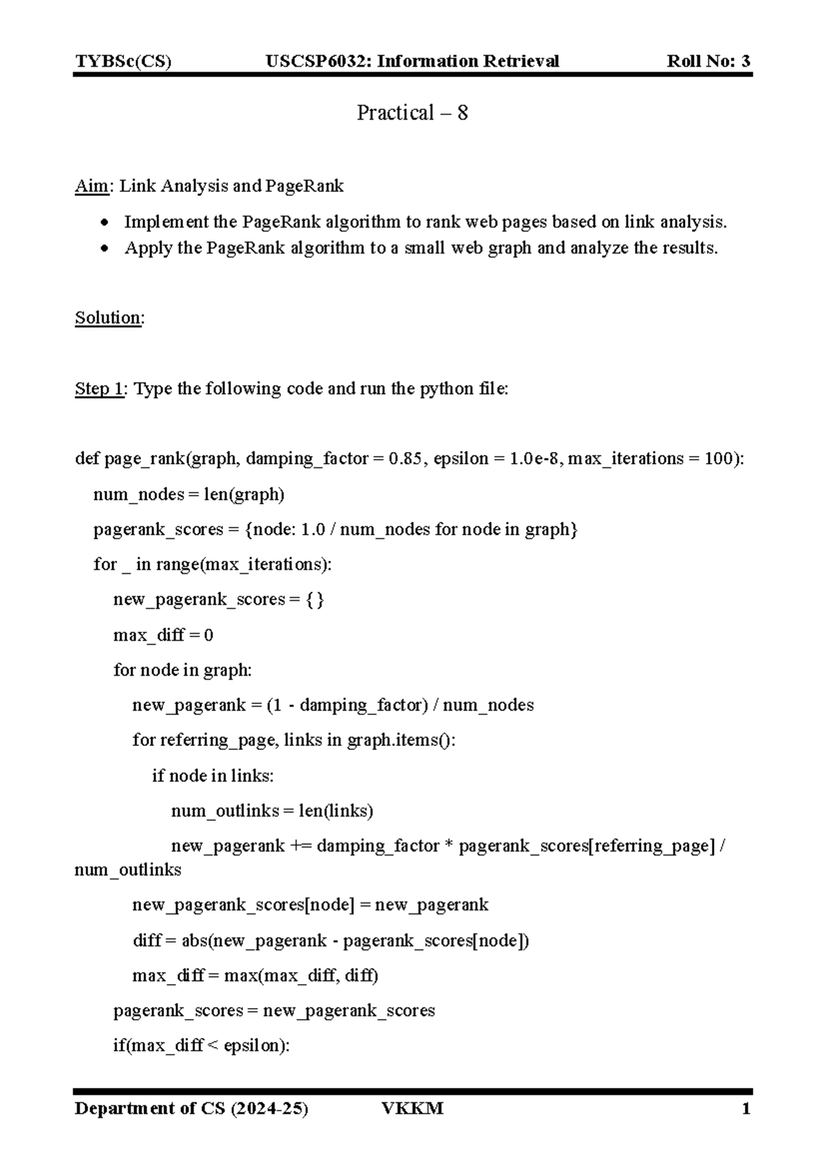 TYBSc(CS) USCSP6032: IR Practical 9 - Learning to Rank Algorithm Notes ...