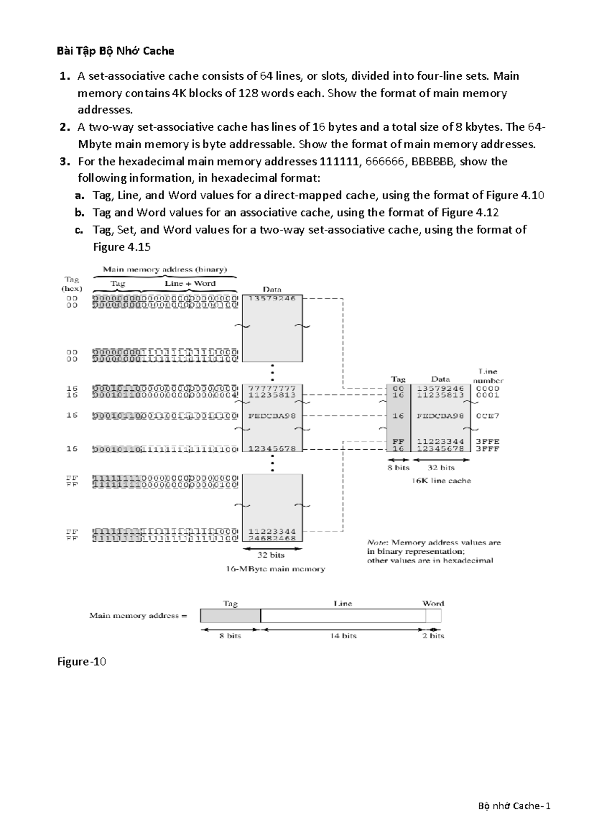 BT-Cache-De: Bài Tập Tìm Hiểu Về Bộ Nhớ Cache Các Hệ Thống - Studocu