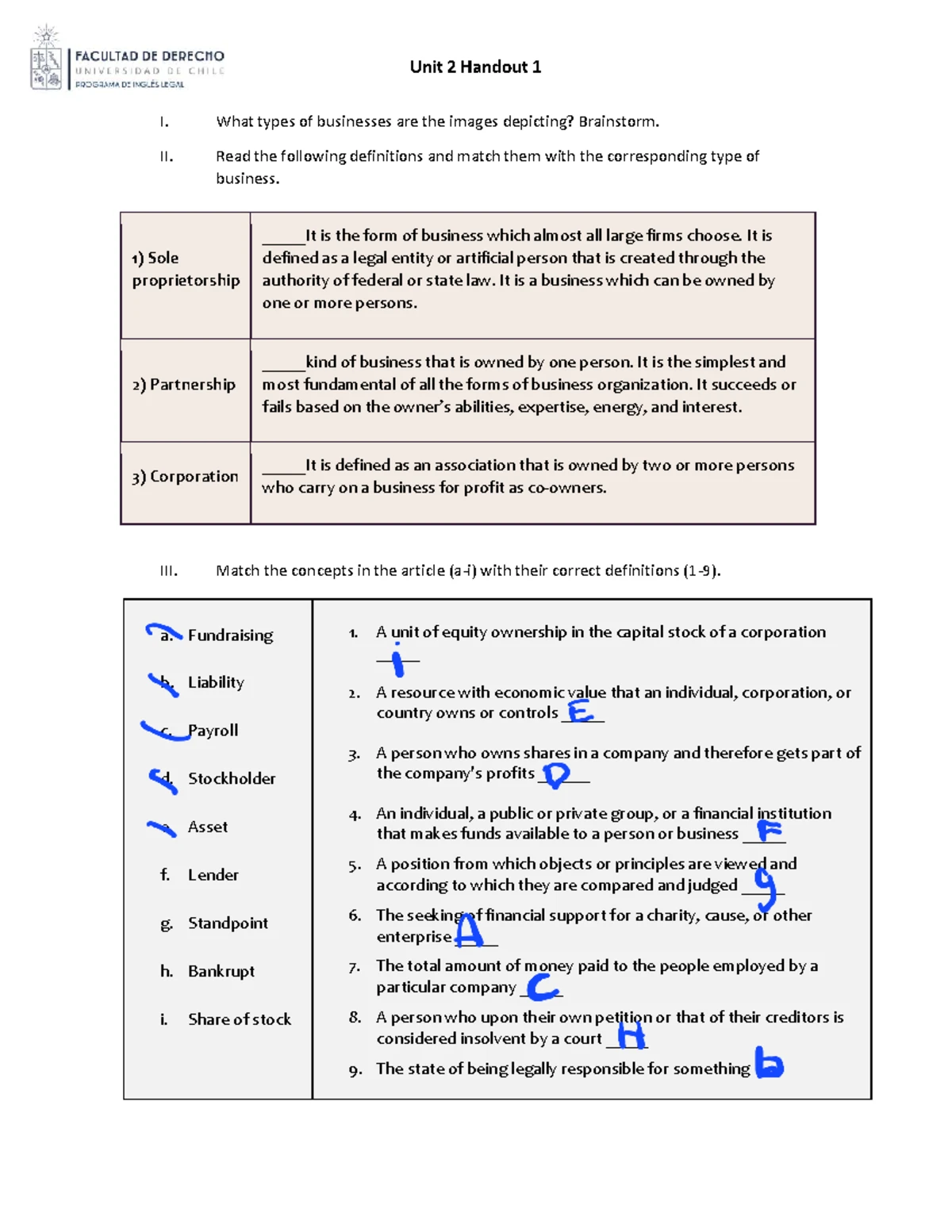 Unit 1 Handout 1: Understanding Law, Justice, and Ethics Concepts - Studocu