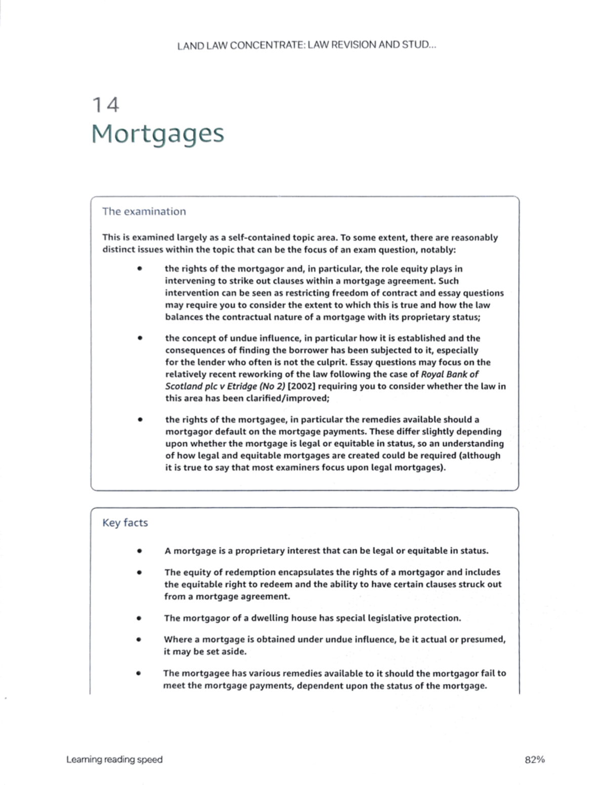 Mortgages - Concentrated Notes on Redemption Rights and Legal ...