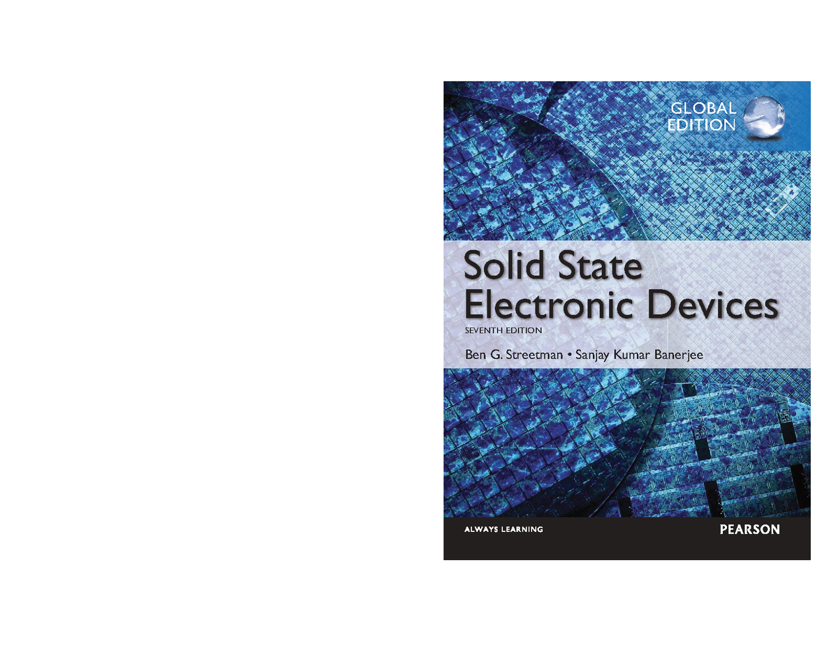 Solid State Electronic Devices (7th Ed) - Global Edition Overview - Studocu