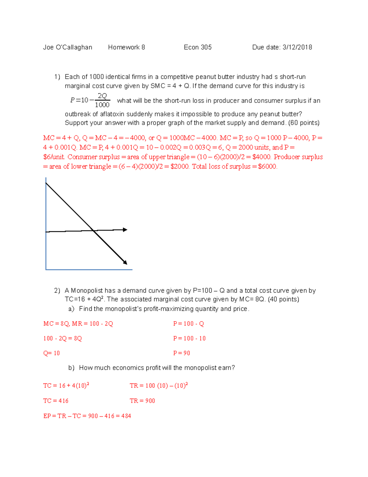 Homework+8 Mohammed - Joe Homework 8 Econ 305 Due date: 1) Each of ...