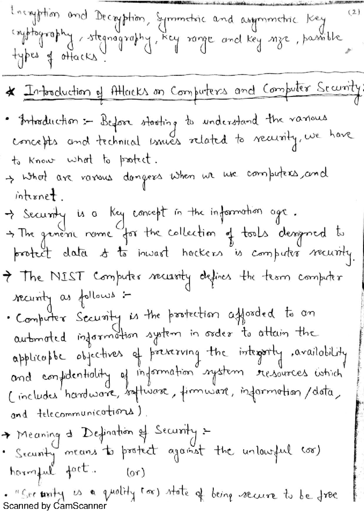 IS UNIT 1 HAND - Cryptography, Security Attacks, and Mechanisms - Studocu