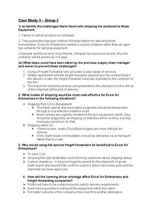 Group Project- Set 1 and 2 - GROUP PROJECT - 1 Request For Quotation ...