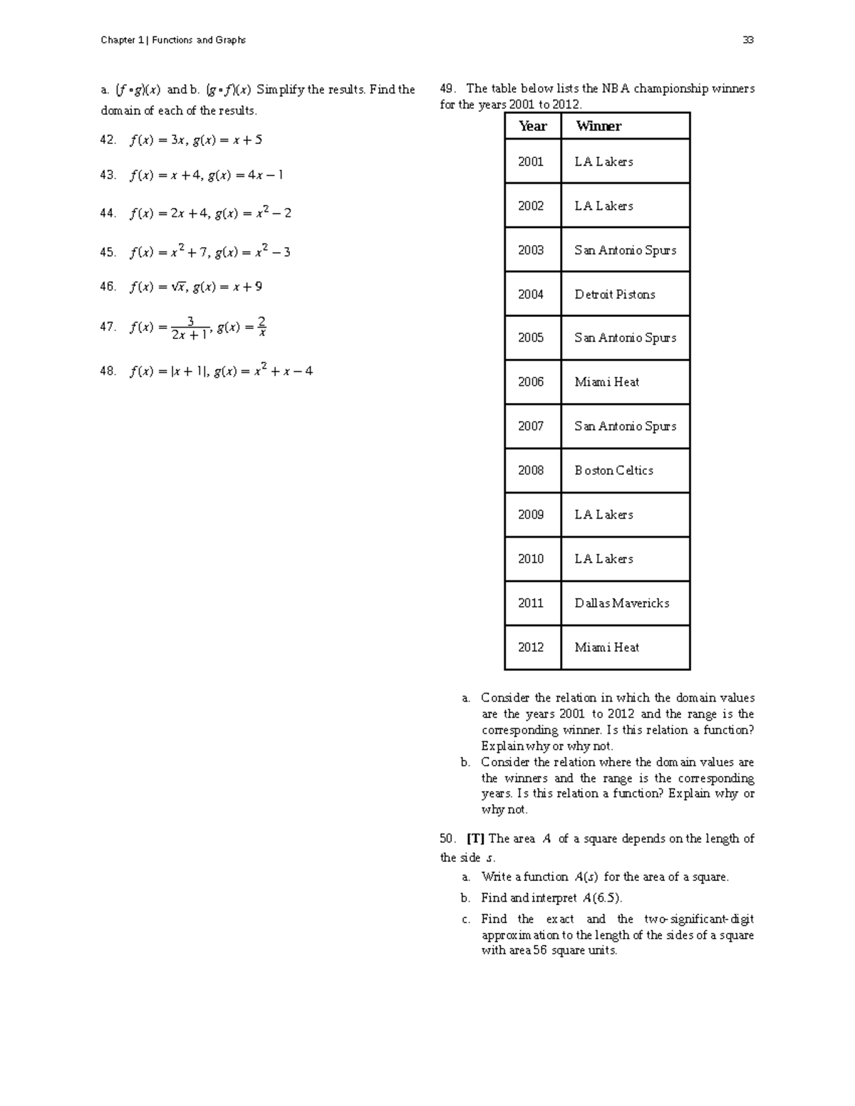Calculus Volume 1 - Part 21: Chapter 1 Functions & Graphs Analysis ...