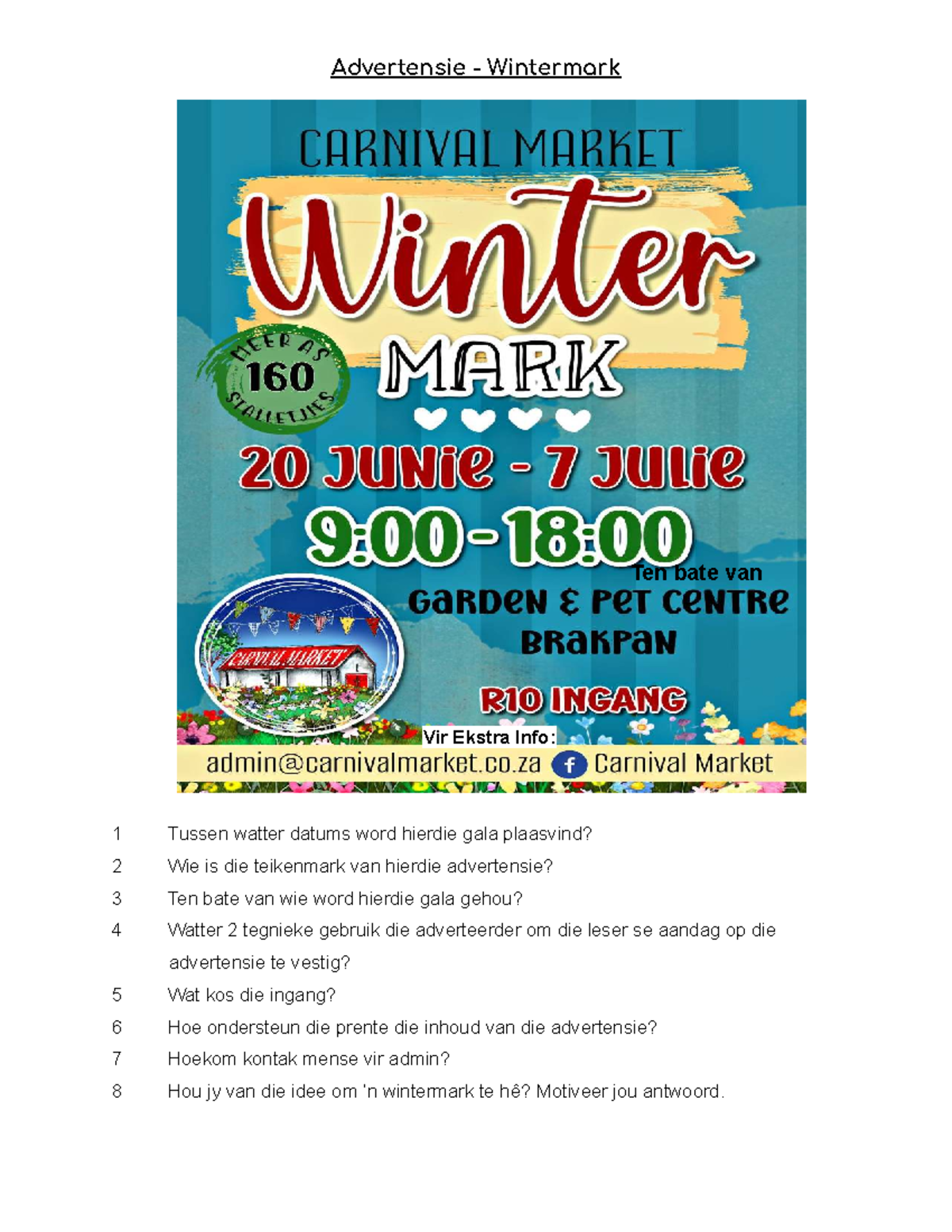 Advertensie - Wintermark - Studocu