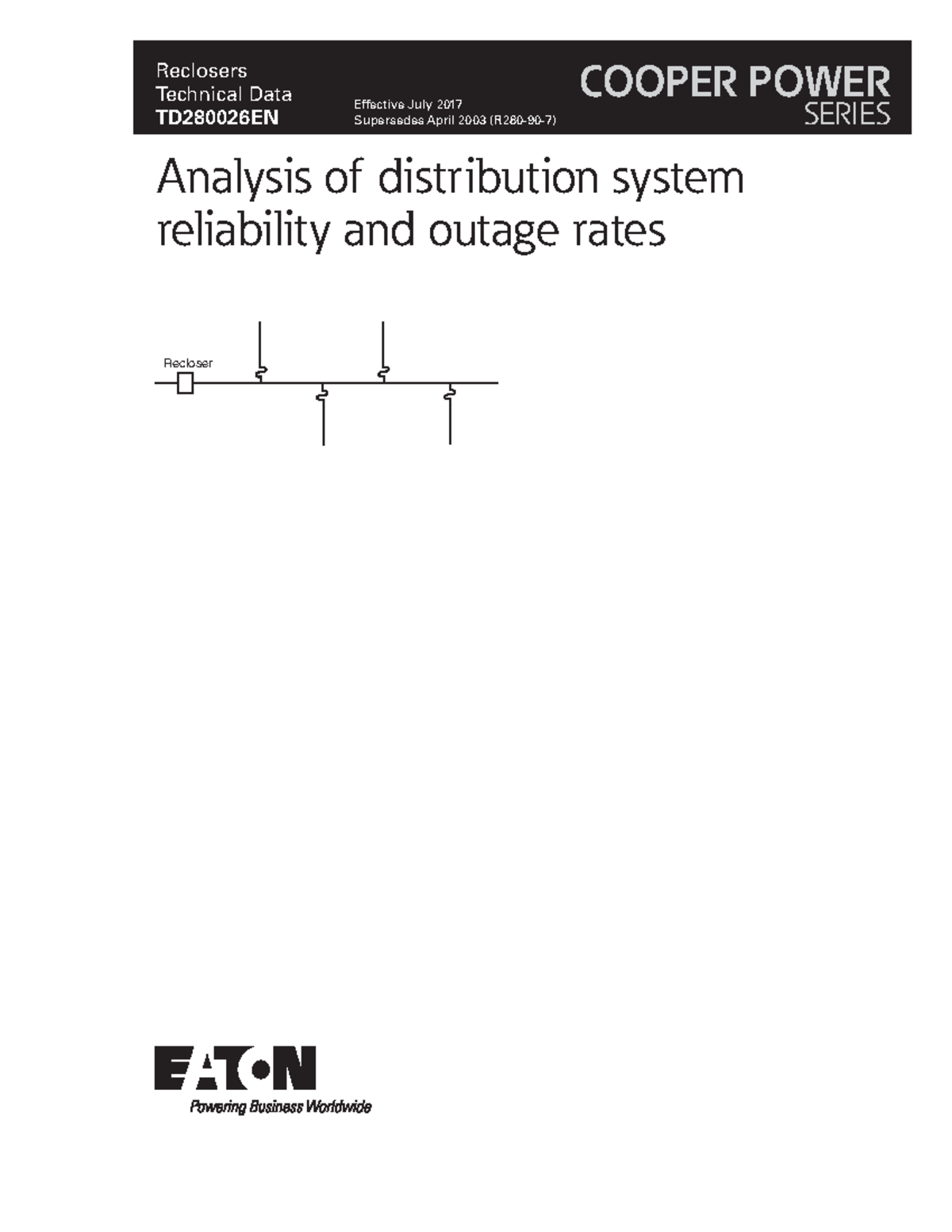 Distribution system reliability and outage rate analysis td280026 en ...