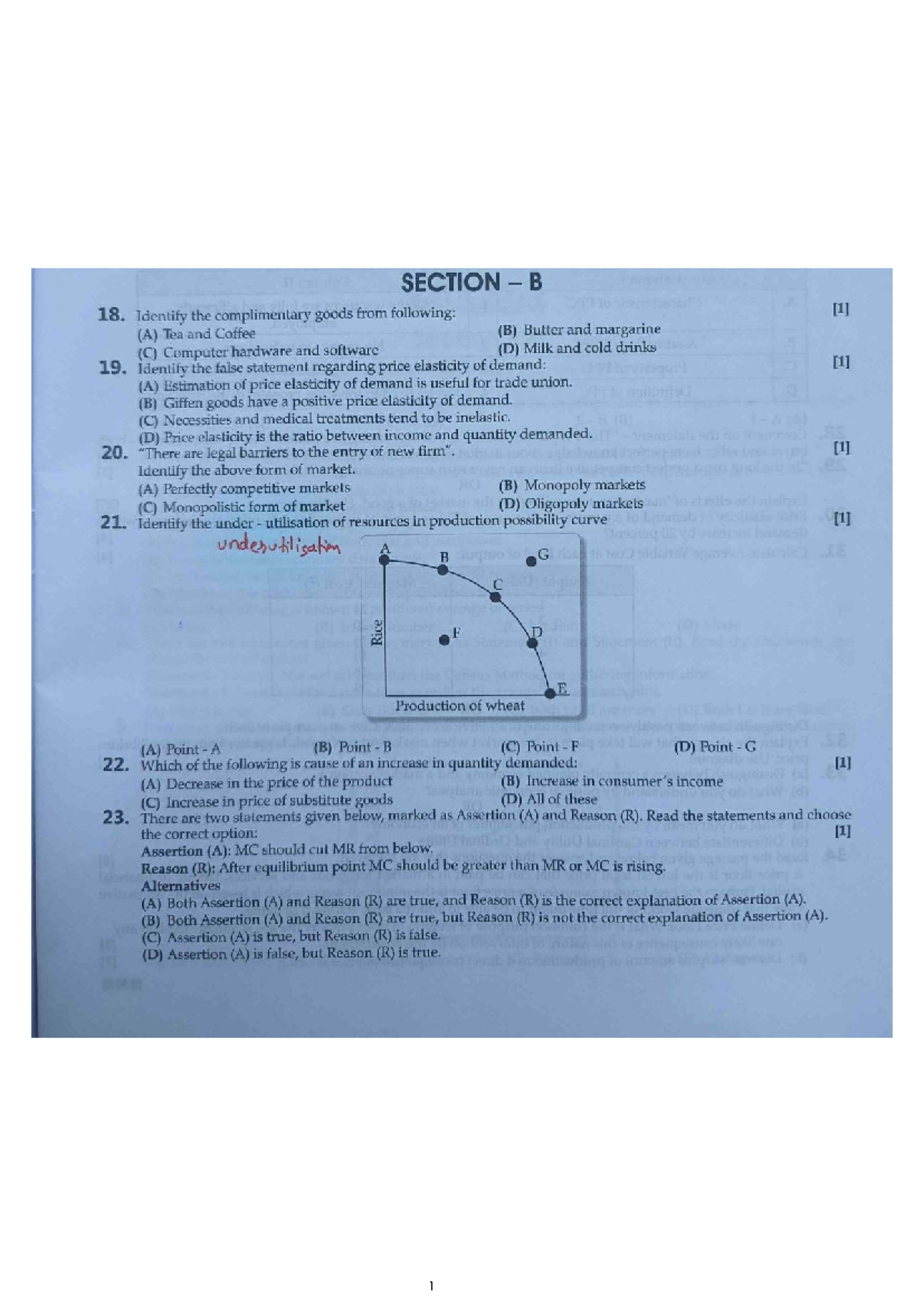 Eco Sample Paper 2: Microeconomics Exam Questions and Answers - Studocu