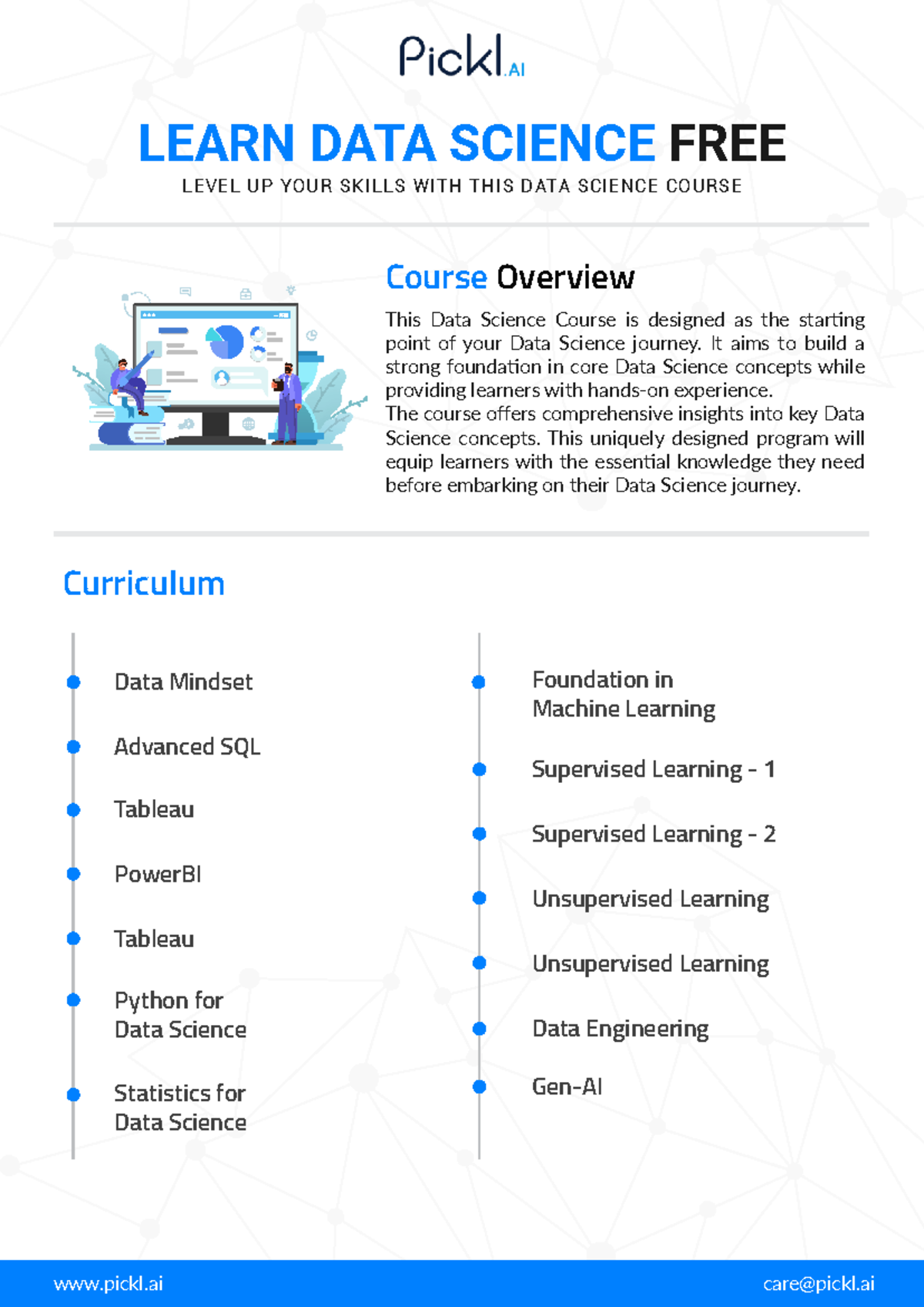 Free Data Science Course Overview & Curriculum - Studocu