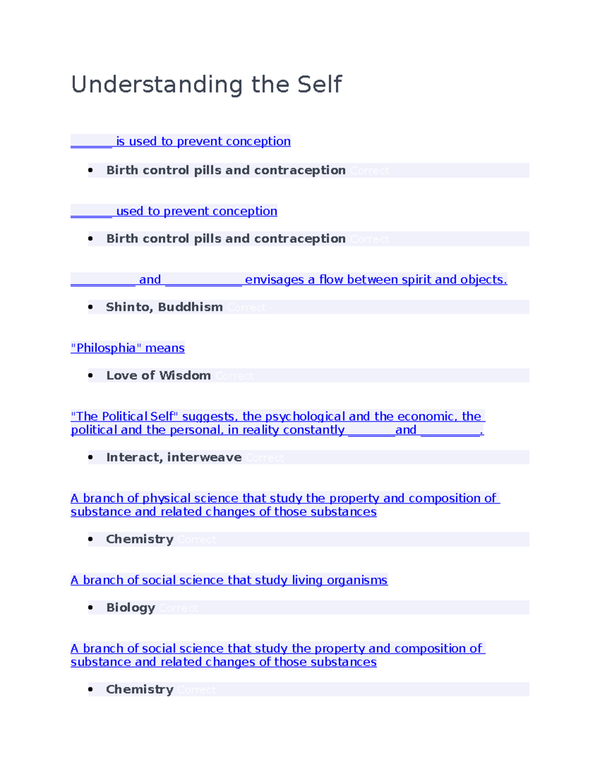 Understanding the Self: Key Concepts and Relationships in Psychology ...