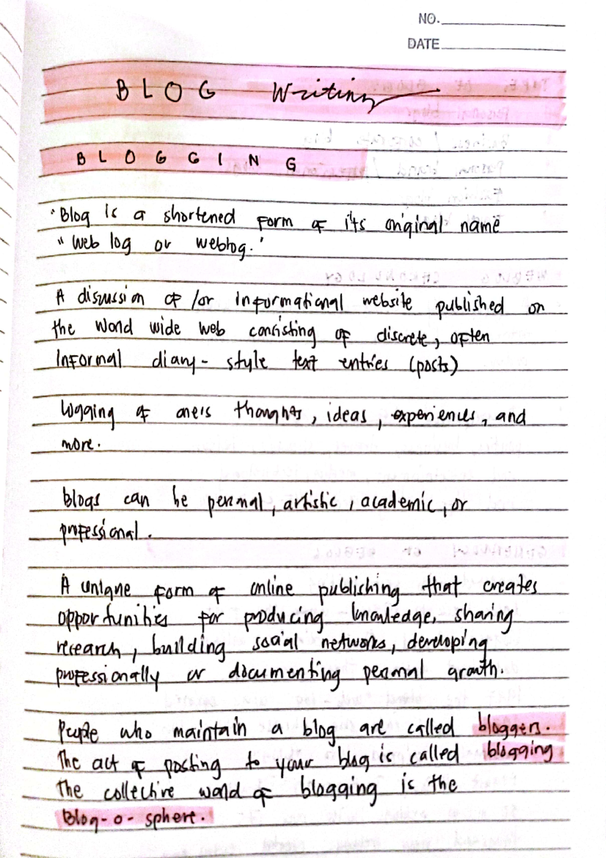 Blog Writing Prefinal Topic CW - Revised Curricula for BSNED, BEED ...