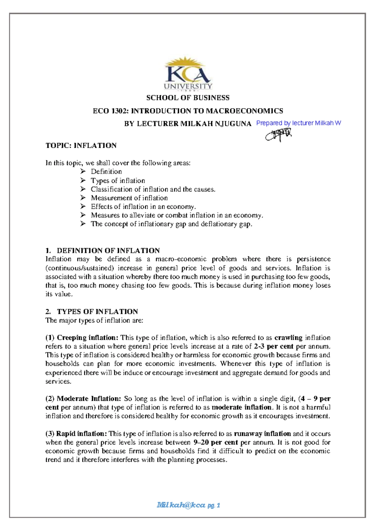 ECO 1302: Unemployment Overview and Key Policies - Summary Notes - Studocu