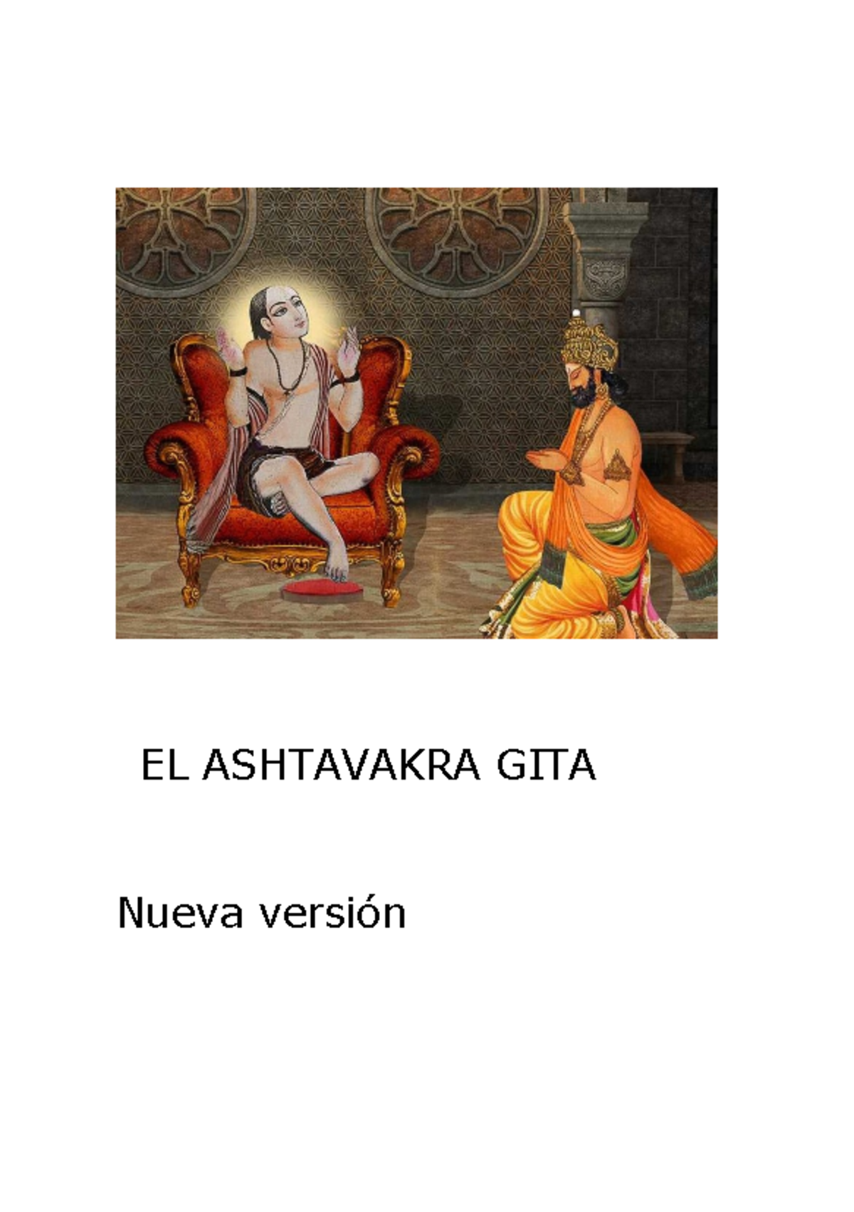 Ashtavakra Gita: Reflexiones y Enseñanzas de la Iluminación - Studocu