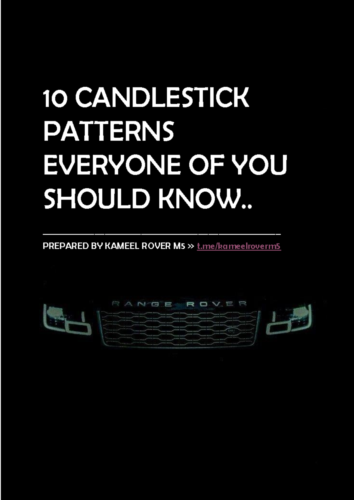 Quality Candlestick Patterns in Binary Education Lecture Notes M5 - Studocu