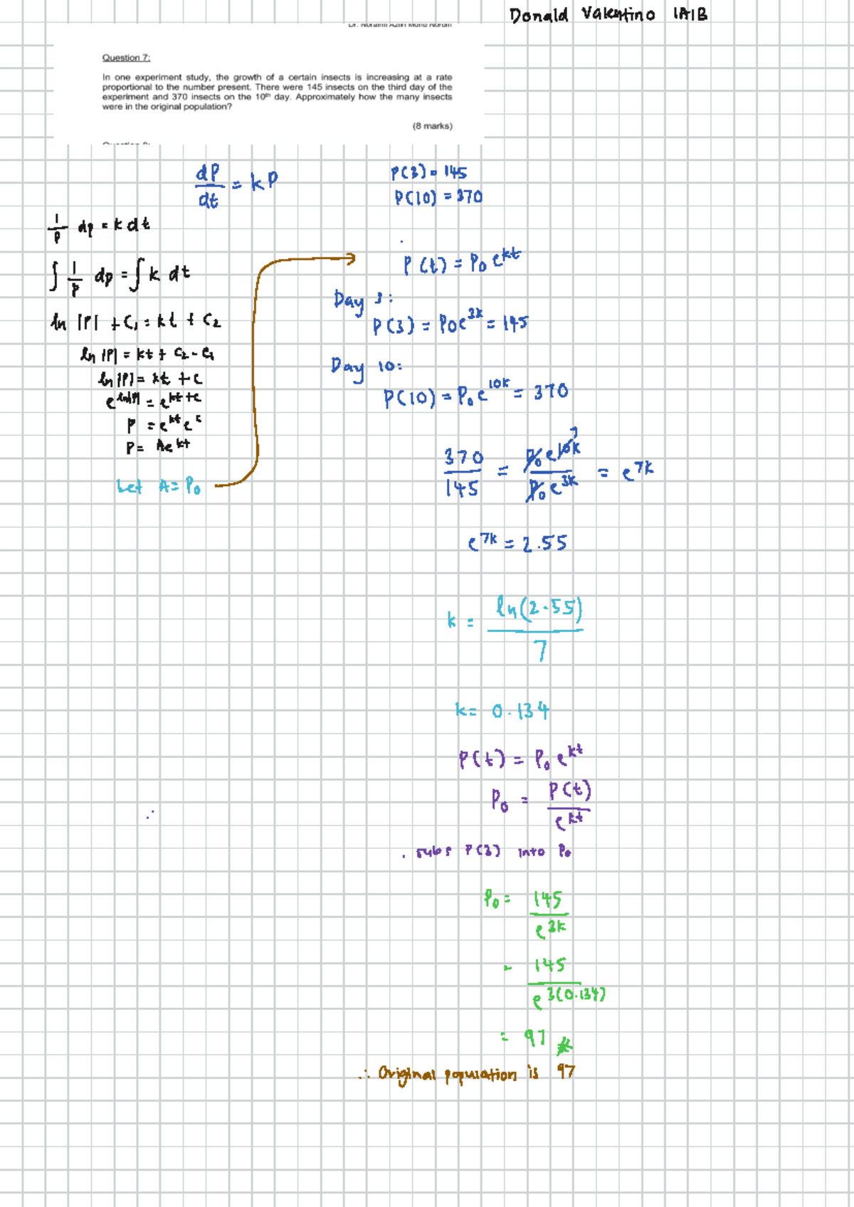 Group Assignment MAT435 2 - Donald Valentino IAIB PC 3 ) = 145 琵 = KD P ...
