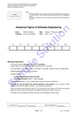 Endterm exam solutions for IN2309: Advanced topics in software engineering