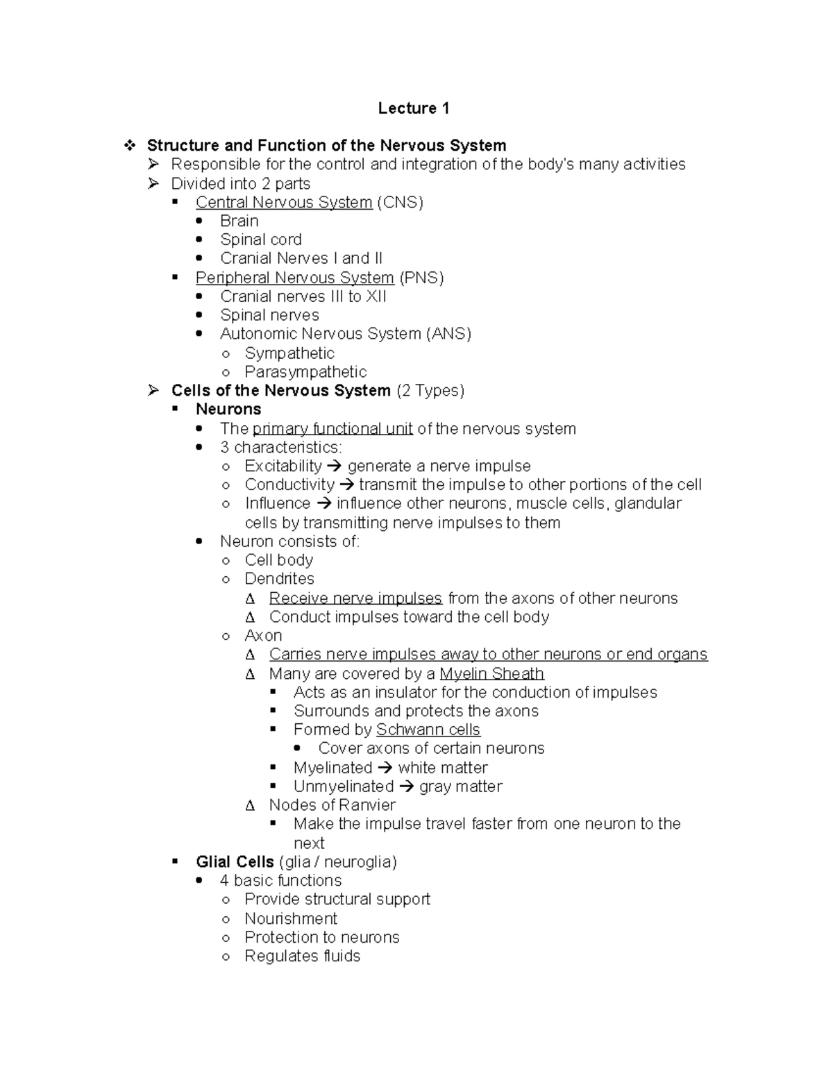 Ortho Neuro Exam 2 Study Guide and Review Notes - Studocu