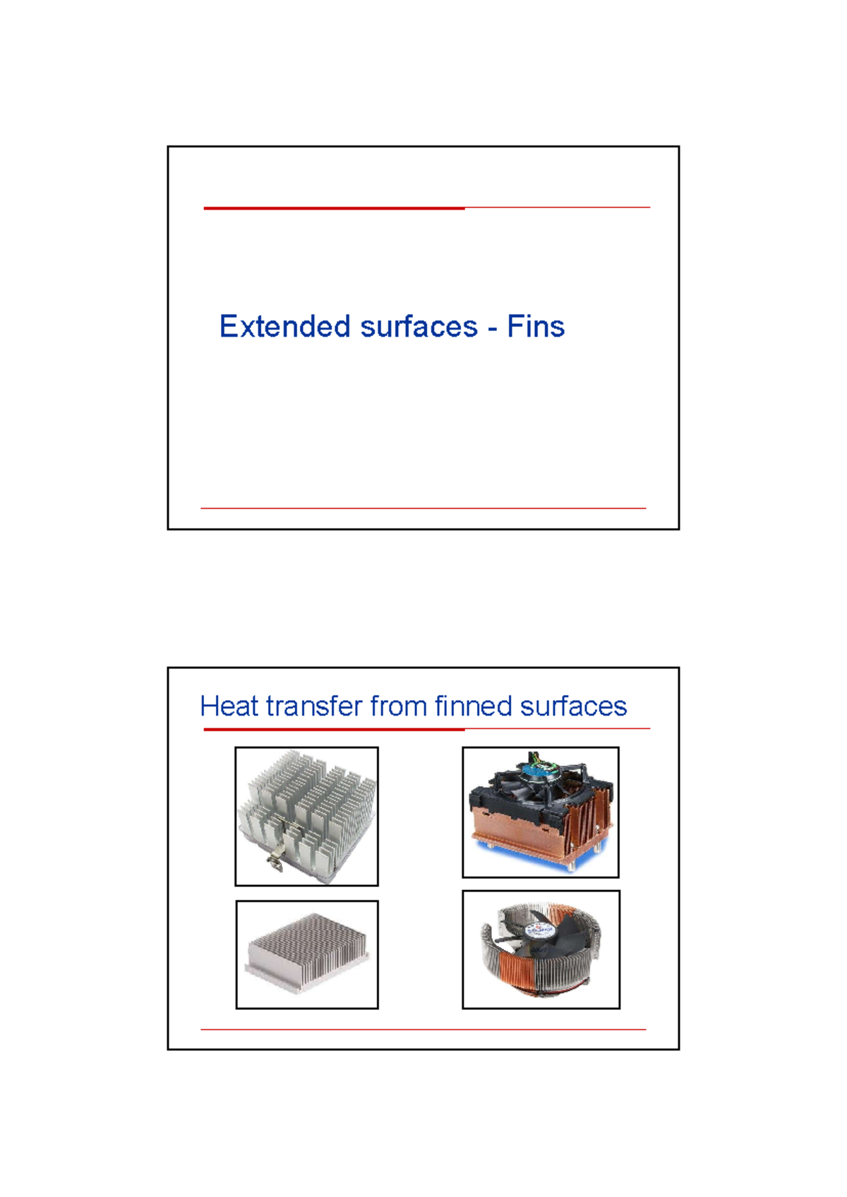 Fins and Heat Transfer: Enhanced Efficiency and Effectiveness Analysis ...
