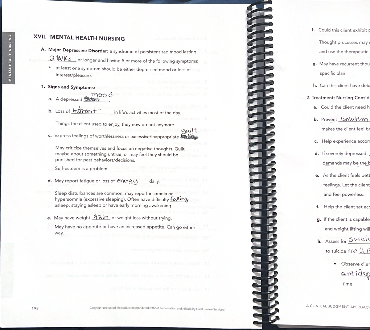 Mental Health Nursing - notes - f. Could t L HEALTH NURSING Though ...