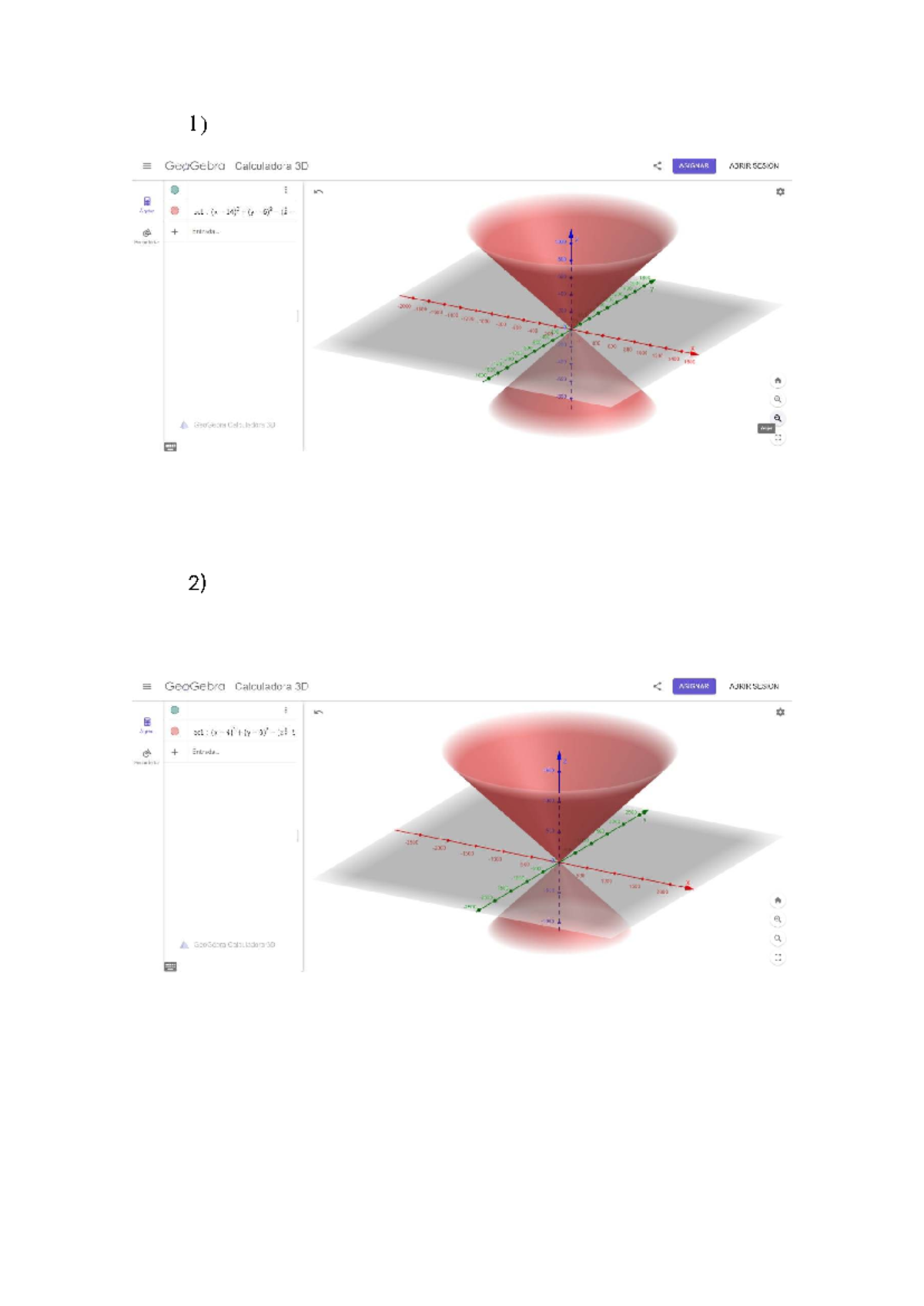 GeoGebra 3D Calculator Guide for Algebra EC1 - Studocu
