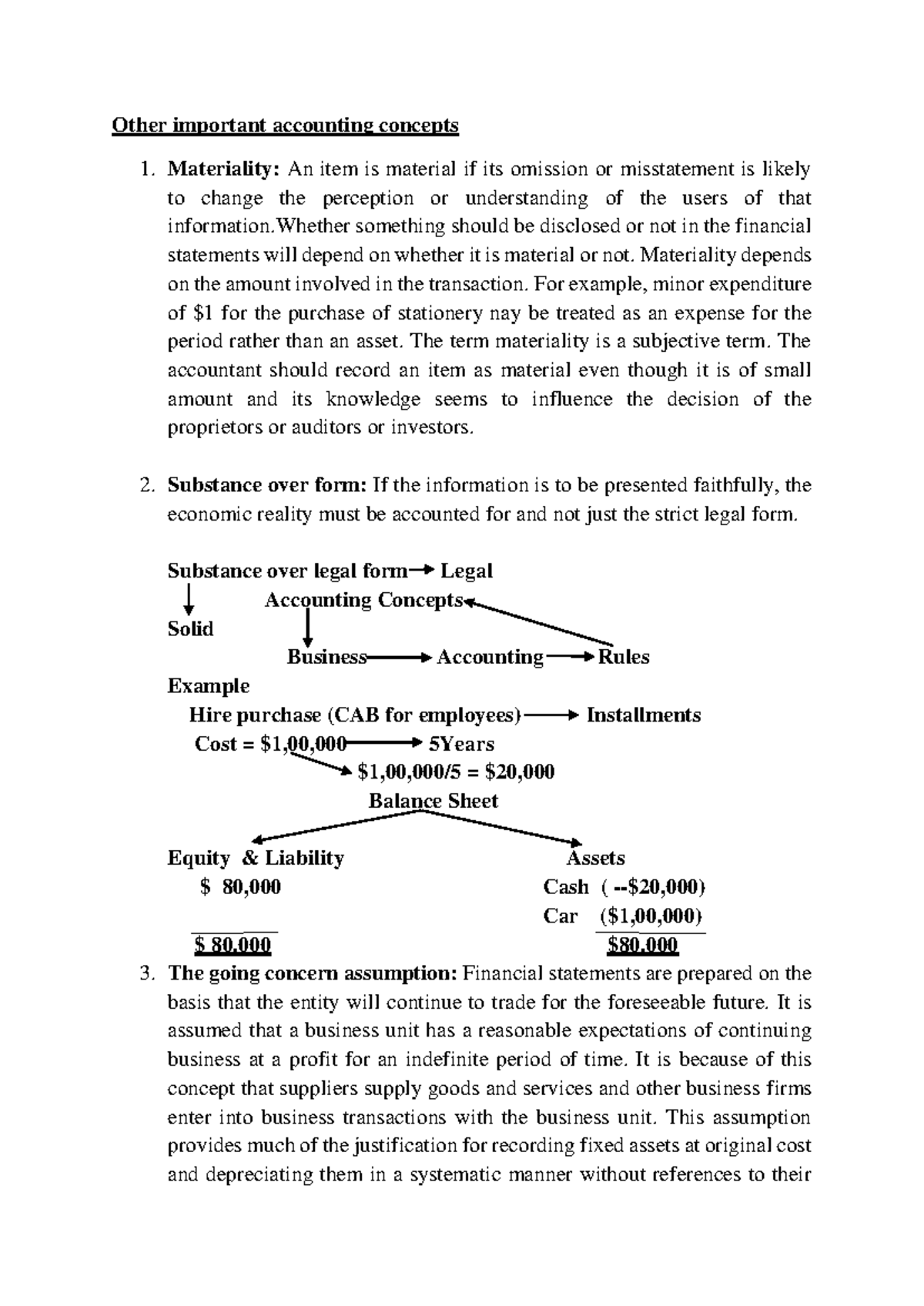 Key Accounting Concepts for Financial Reporting and Analysis - Studocu