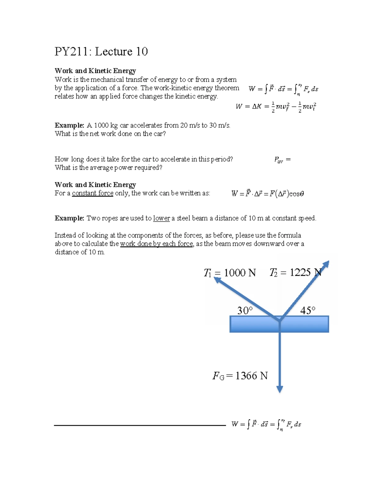 Physics 1 Test 3 Key B Answers - Sample Fall 2023 - Studocu