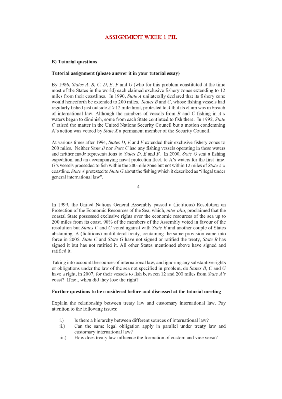 PIL 101 Tutorial: Week 1 Assignment on Exclusive Fishery Zones ...