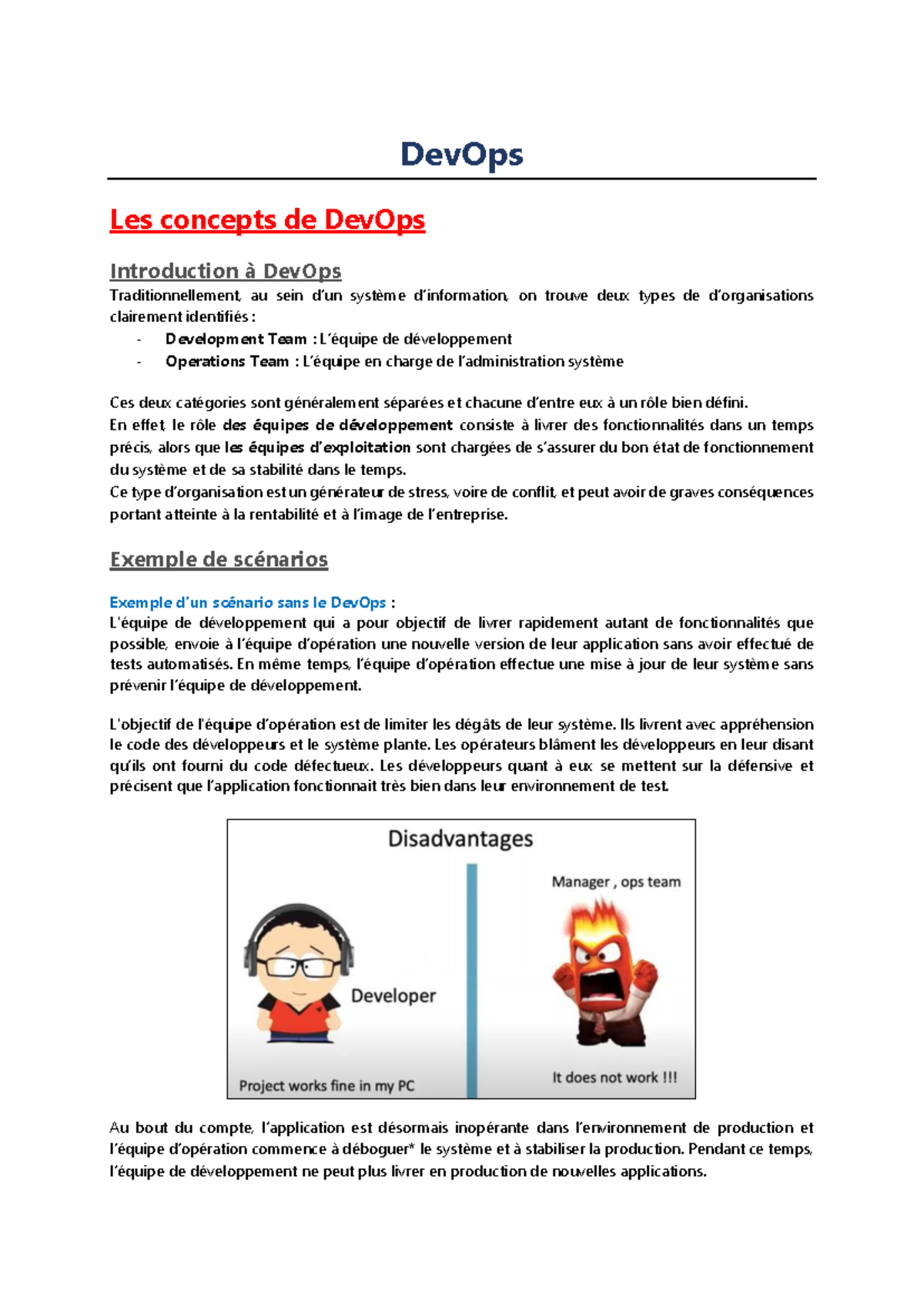 DevOps : Concepts et Pratiques Essentielles pour le Développement et l ...