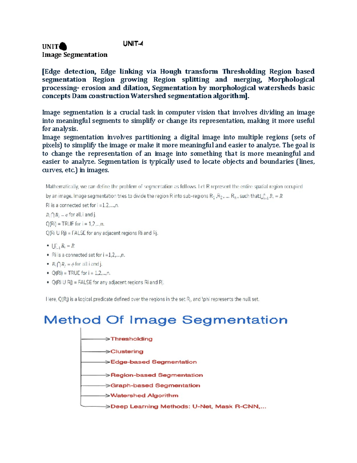 Image Segmentation Techniques: Hough Transform & Thresholding Methods ...