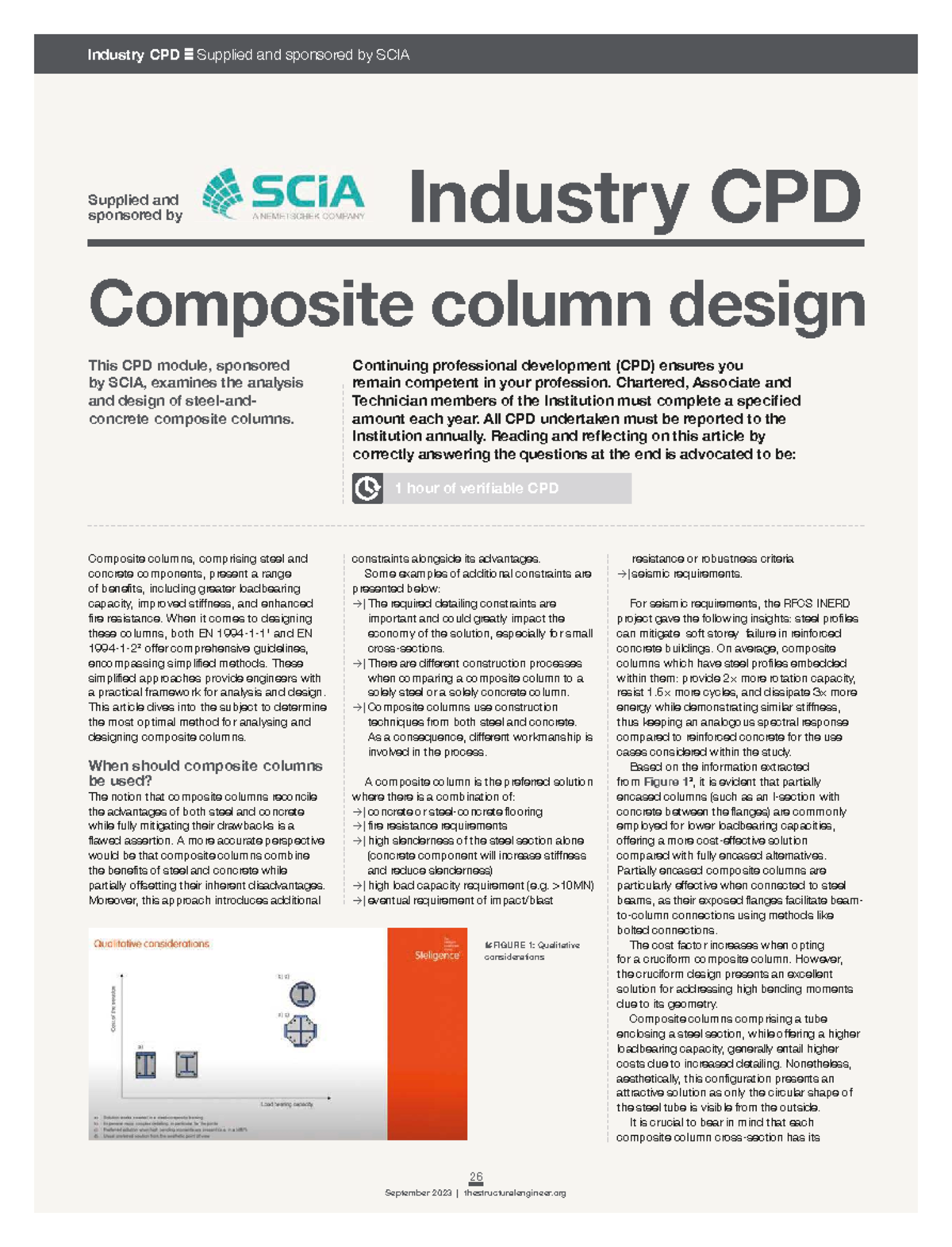 Industry CPD: Composite Column Design Insights and Guidelines - Studocu