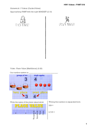 Homework 9 Guided Notes on Solving Equations FNMT 019 - 11 1 1 1 11 111 ...