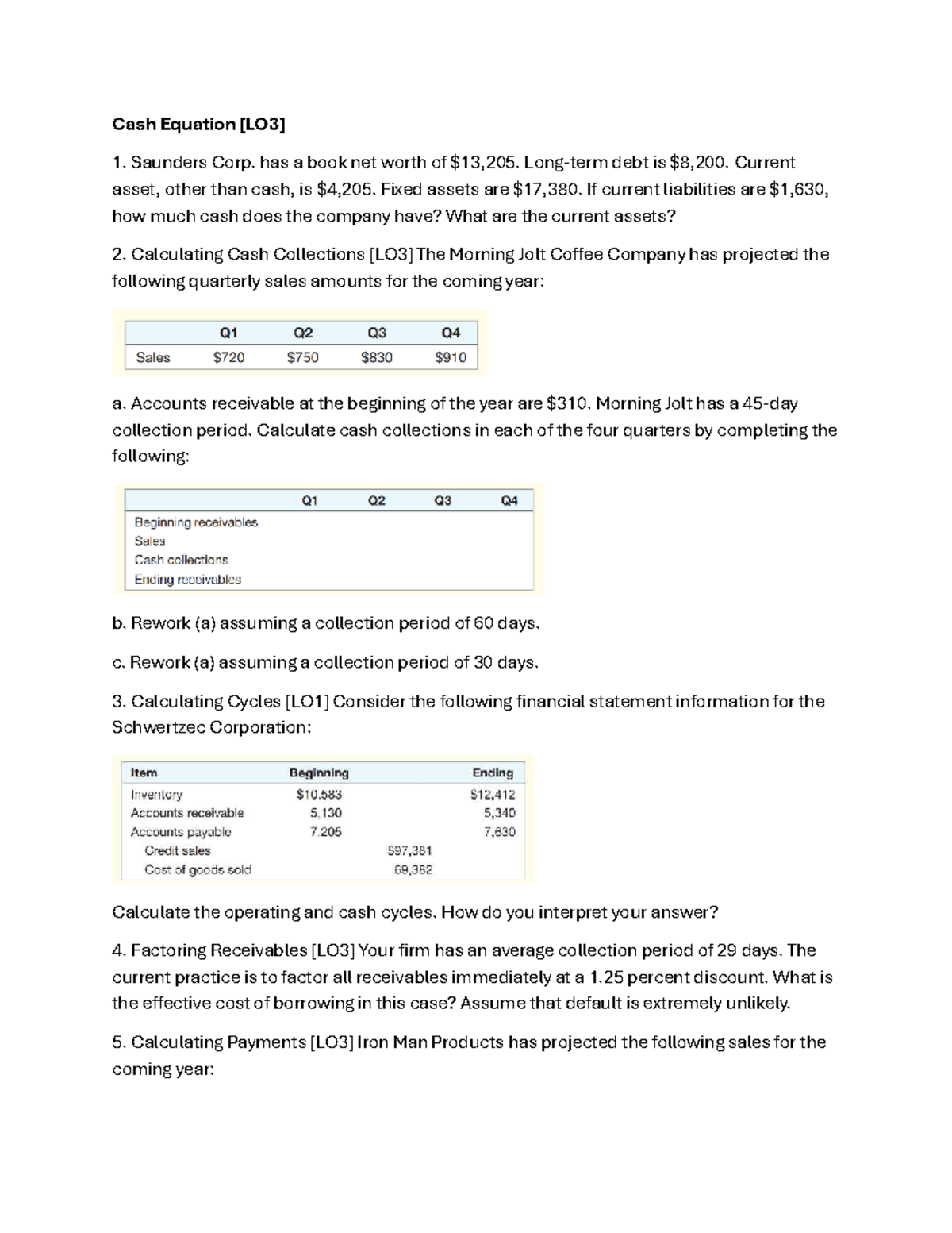 Cash Management Strategies: CFM 3 Analysis and Calculations - Studocu