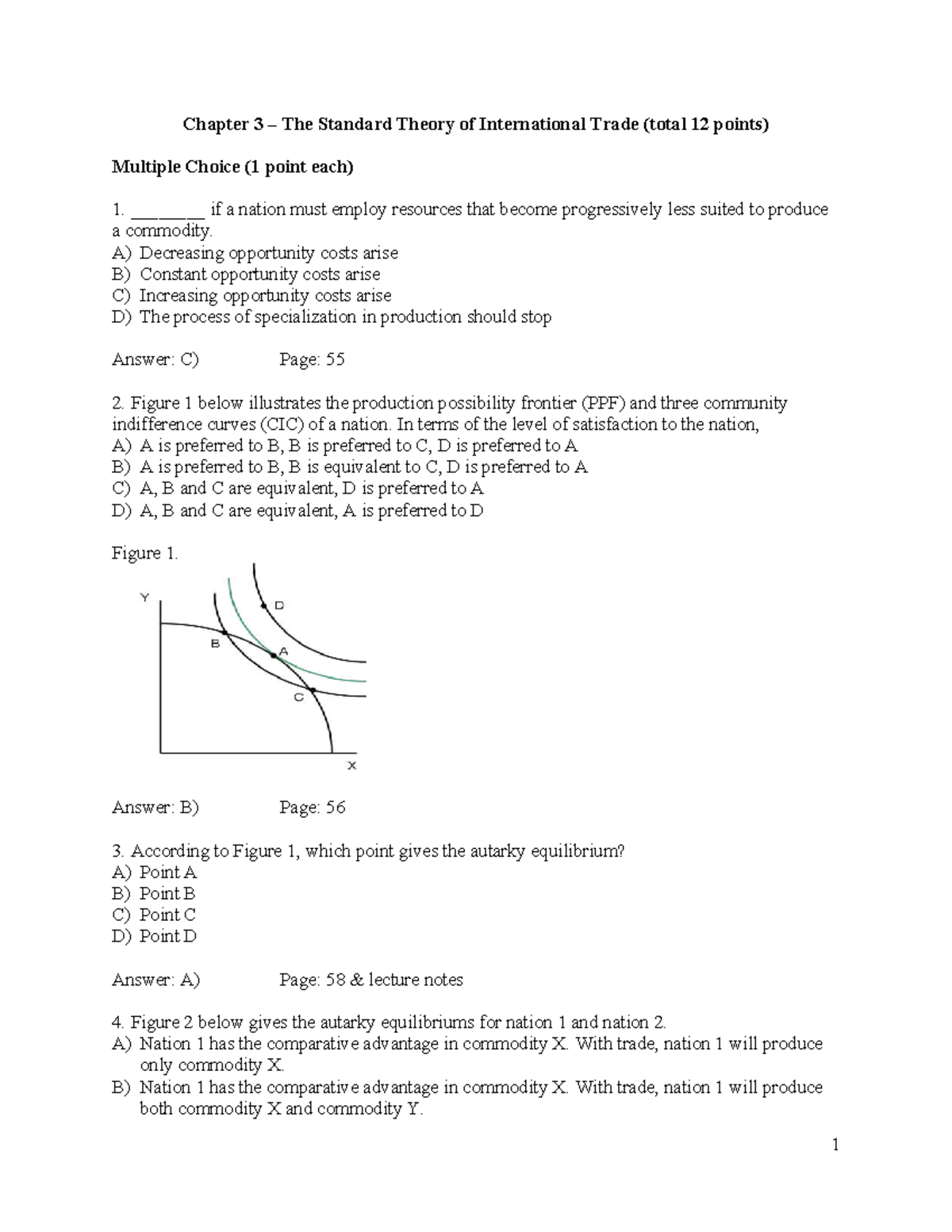 HW ch03 - Chapter 3: The Standard Theory of International Trade - Studocu