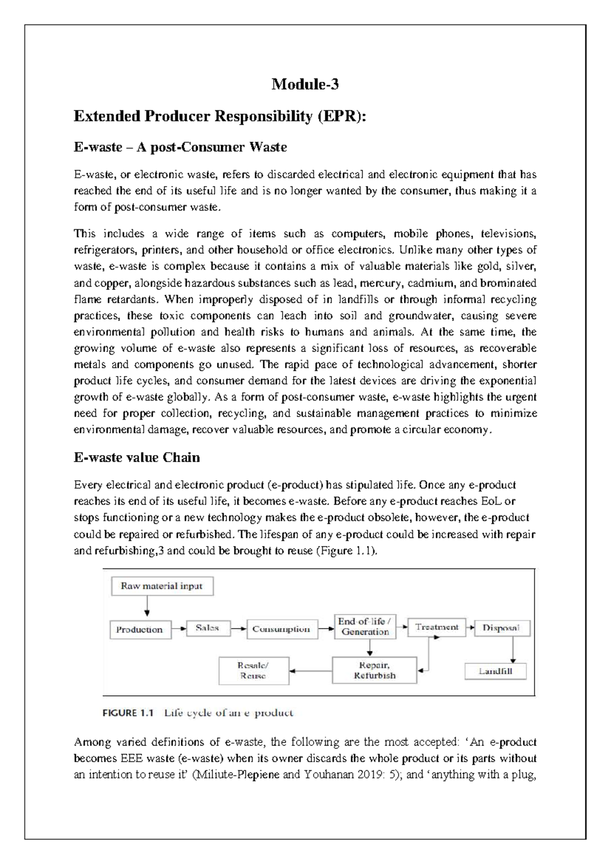 E-Waste Management and Extended Producer Responsibility (EPR) Module-3 ...