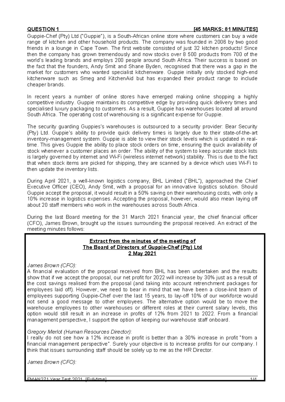 June+Test+2021 - Test preparation practice material - QUESTION 1 [45 ...