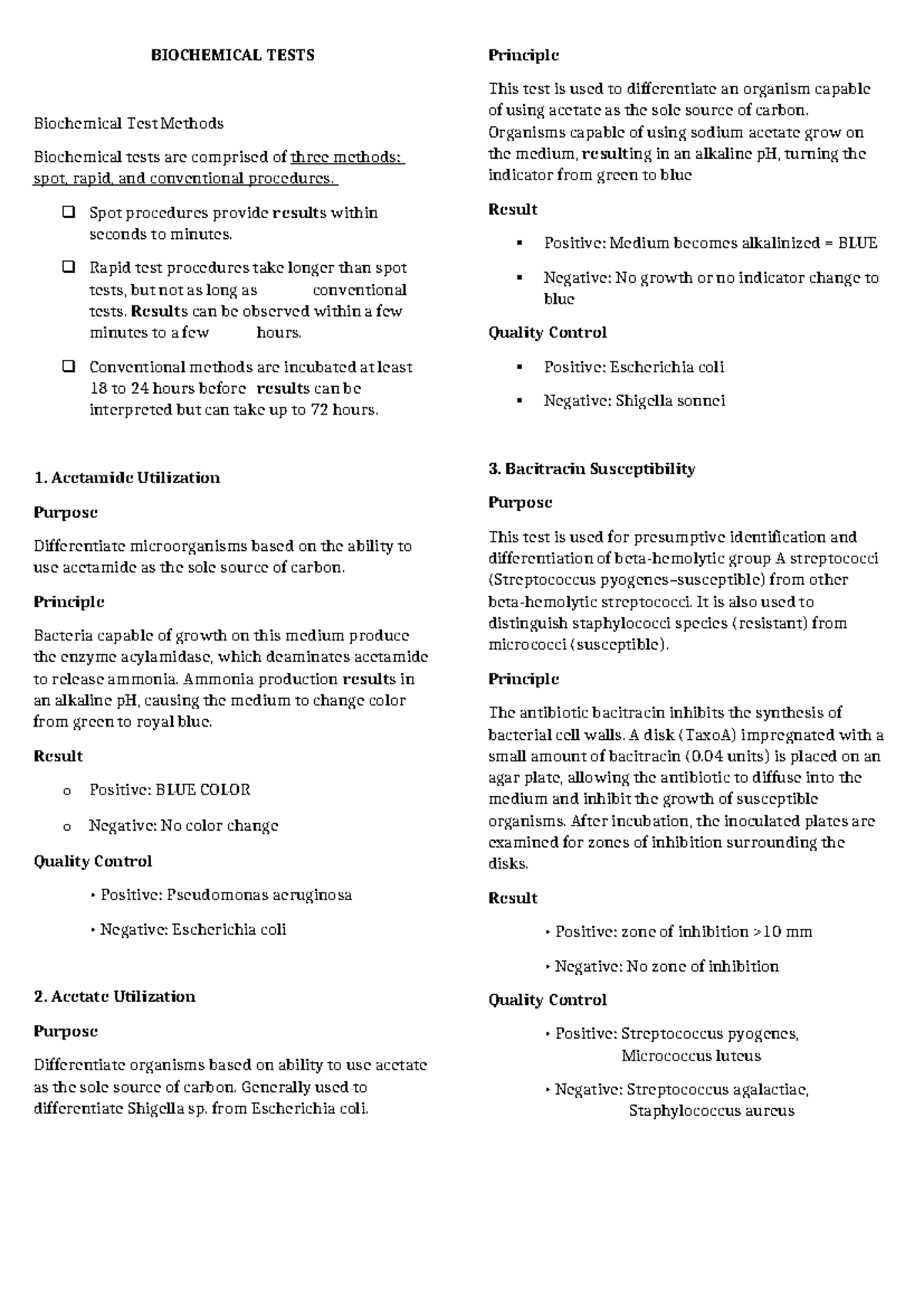 Biochemical Test Methods for Microorganisms: A Comprehensive Guide ...