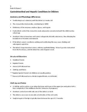 Exam 1- Blueprint - Pediatric Exam 1 Blueprint Chapter 30 Atraumatic ...