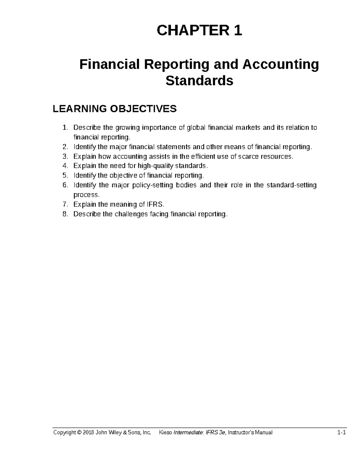 CH01 - Financial Reporting & Accounting Standards Overview - Studocu
