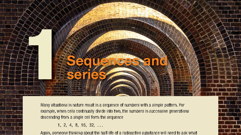 Chapter 1 - Sequences and Series (Math 101) - Studocu