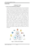CS123 - Internship Summary: Full Stack Development Insights and Methodology
