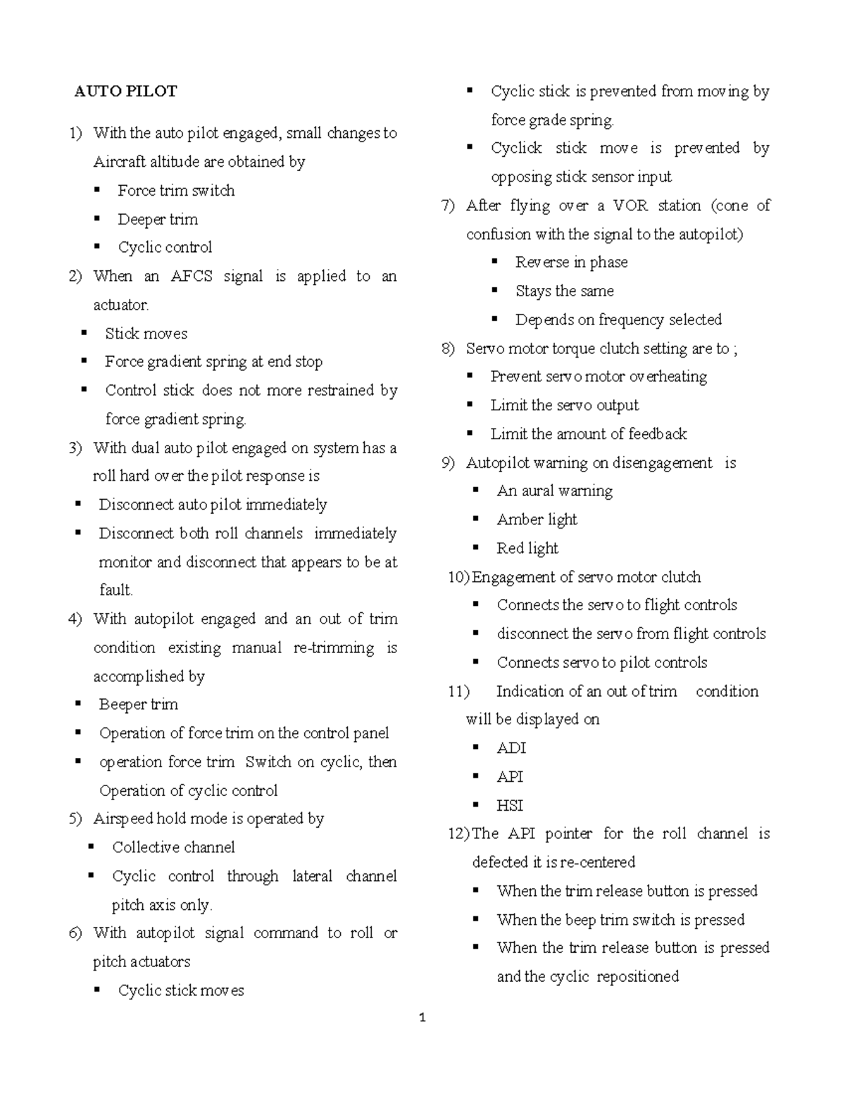 AUTO Pilot - Key Concepts and System Functions Overview - Studocu