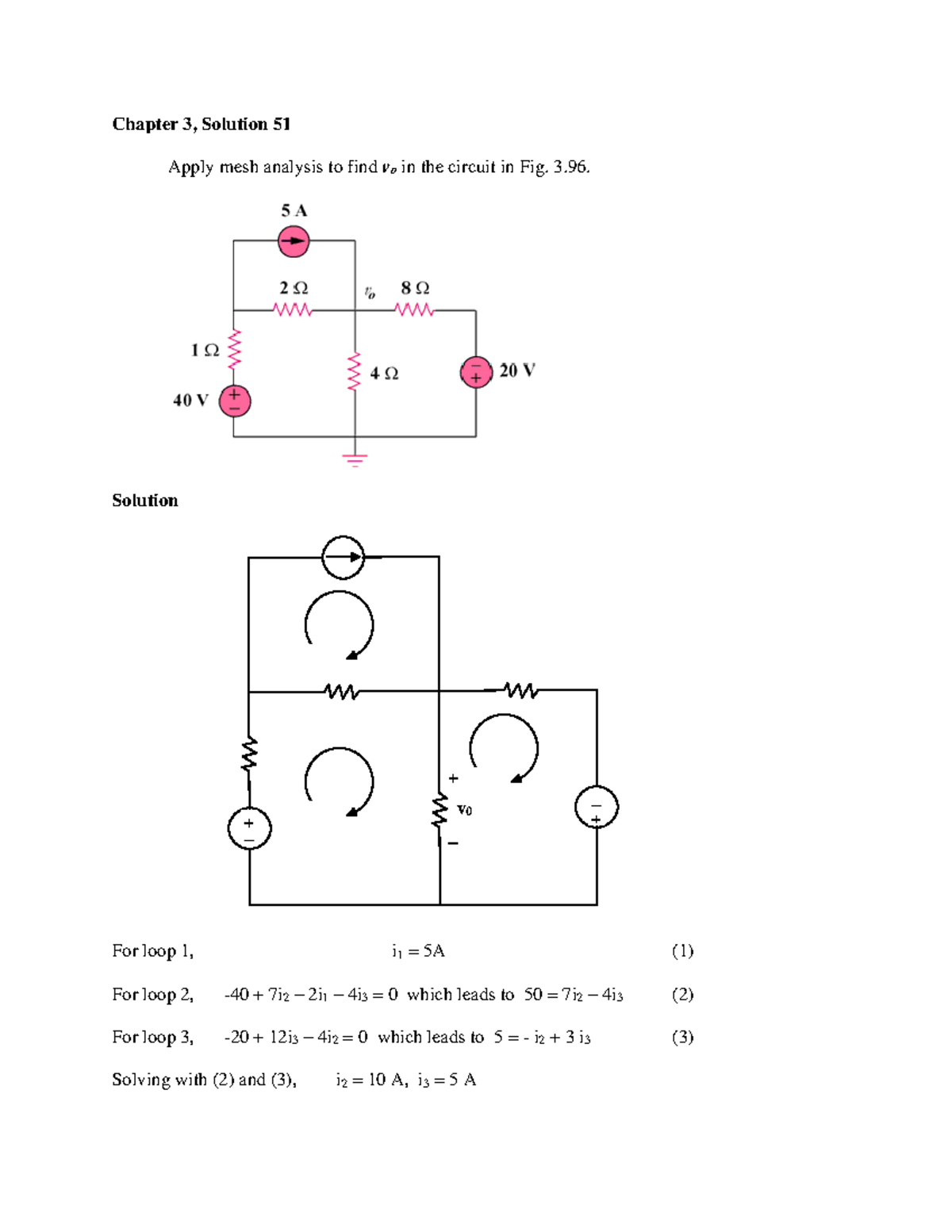 Chapter 3 Solutions for Circuit Analysis - Assignment 2 (EE101) - Studocu