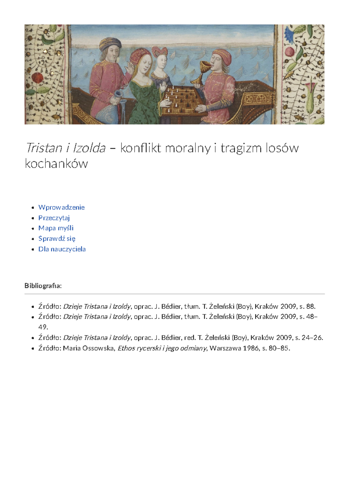 Tristan i Izolda: Konflikt moralny i tragizm miłości w literaturze