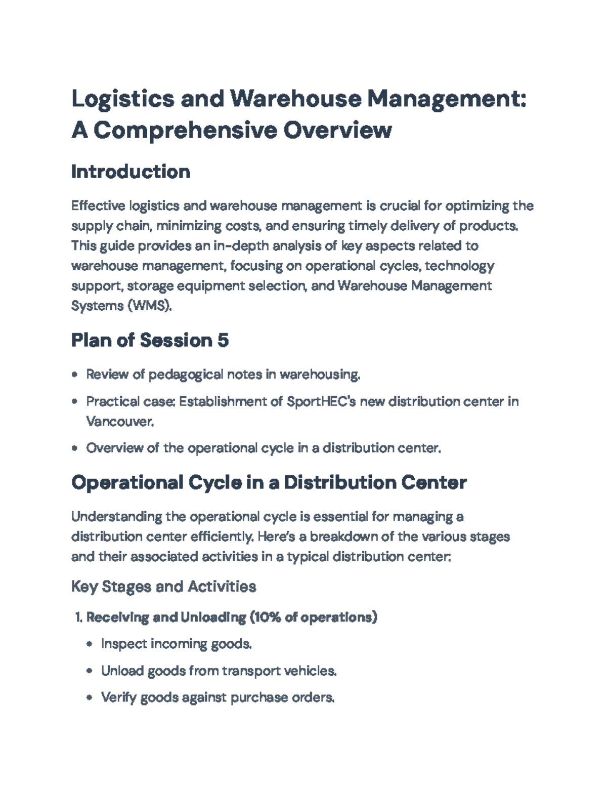 Warehouse Management and Logistics Strategies: An In-Depth Guide ...
