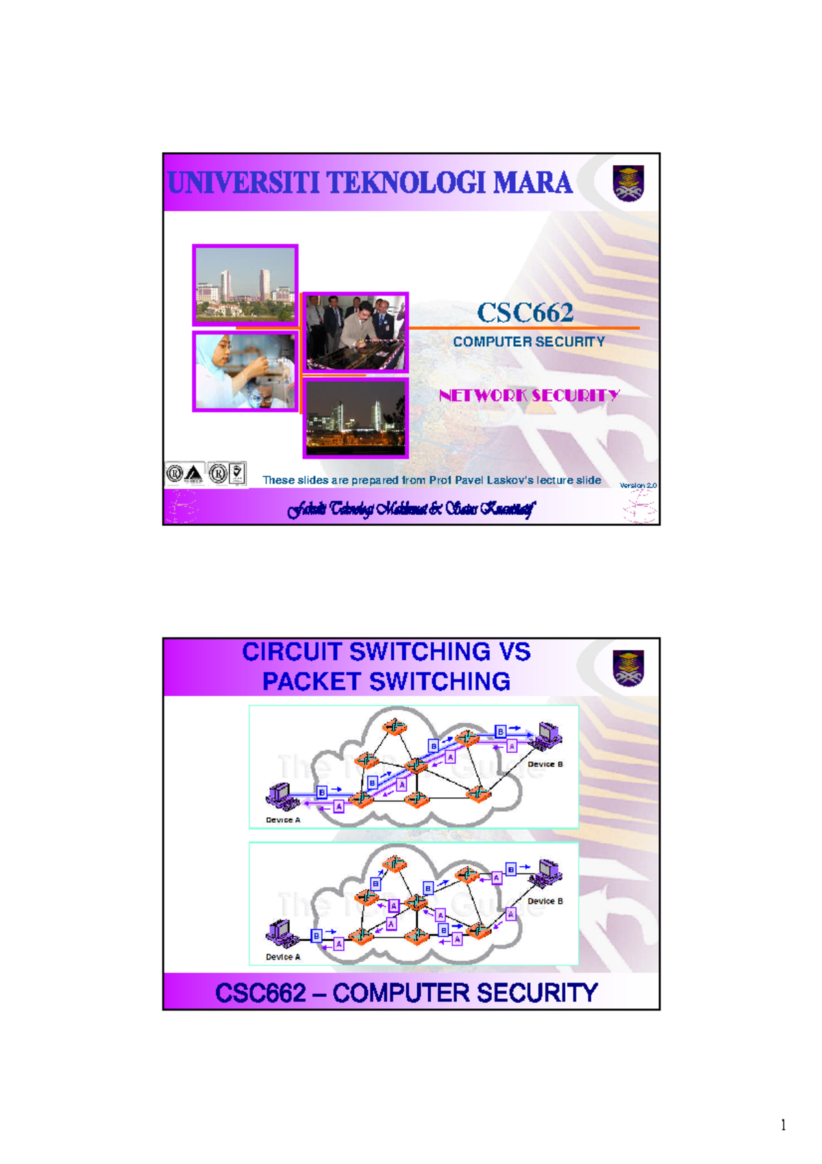 14 - Network Security - Version 2. CSC ####### NETWORK SECURITY ...